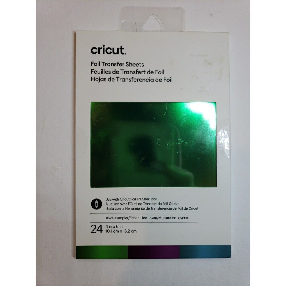 Cricut Foil Transfer Sheets Jewel Sampler 24 Sheets 4in X 6in